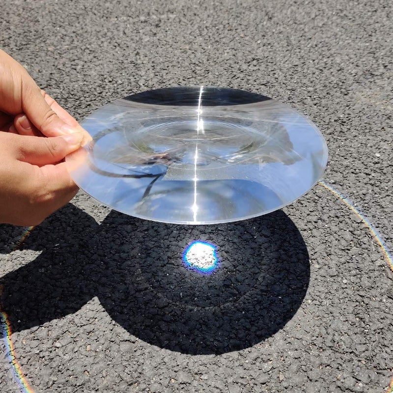 Six Seasons Fresnel Lens, Diameter 200mm (7.9''), Focal Length 100mm, Acrylic Lens (not Glass), for Physics Classroom, Solar Heating, Magnifiying. (Focal Length 100mm) - Image 1